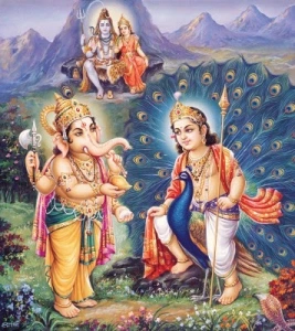 Ganesh ji kartikey ki kahani 